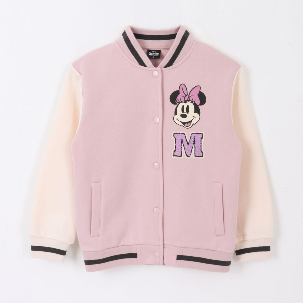 Chaqueta Ni&ntilde;a College Bomber Minnie Mouse Rosado Disney image number 0.0