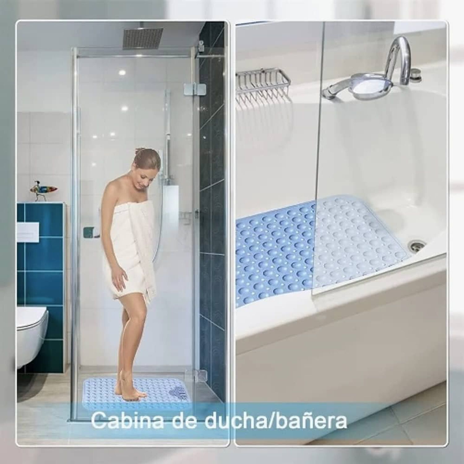 Piso De Goma Antideslizante Celeste image number 1.0