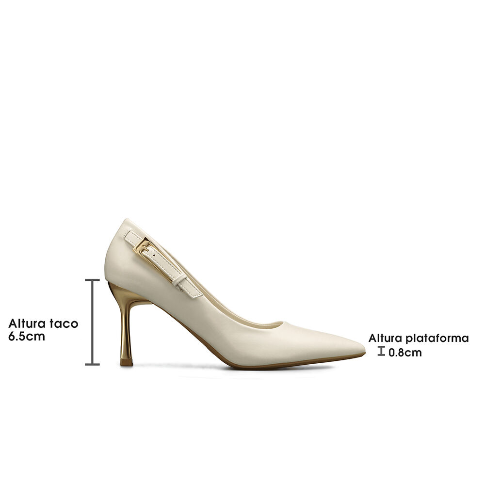Zapato Taco Alto Formal Simil Charol Mujer Weide Ghe38 image number 6.0