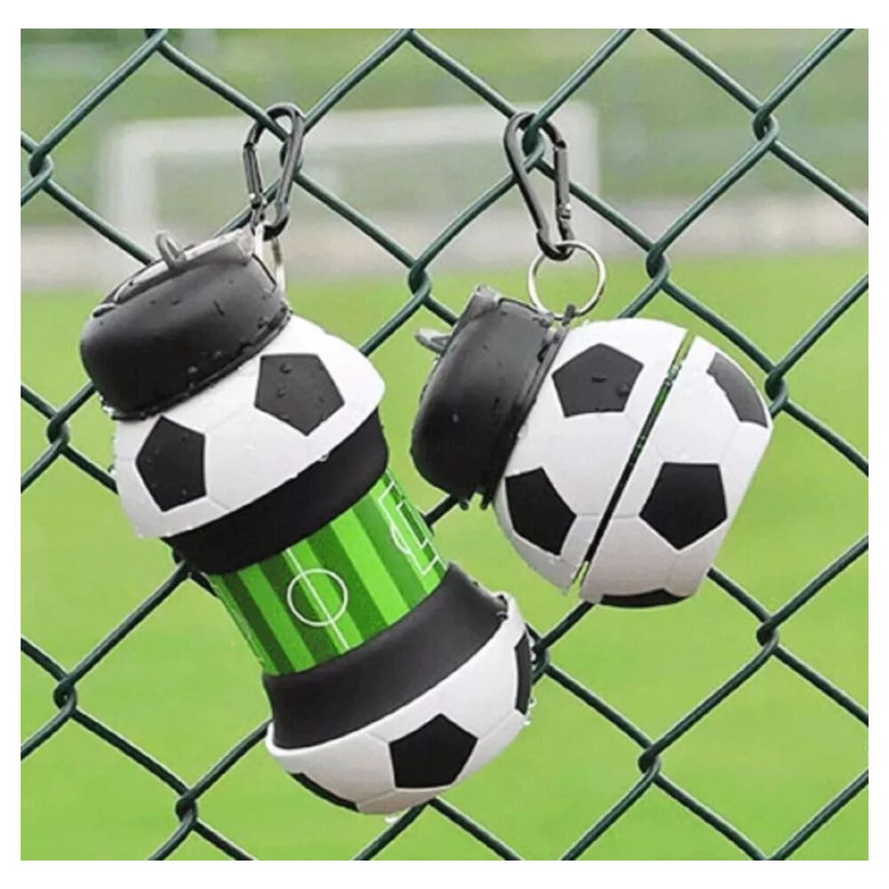 Botella De Agua Plegable 500ml Portatil Dise&ntilde;o Balon Futbol image number 2.0