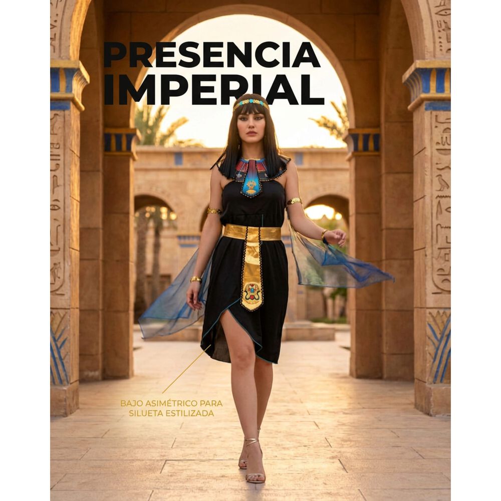 Disfraz De Mujer Faraona Egipcia Cleopatra Halloween image number 3.0