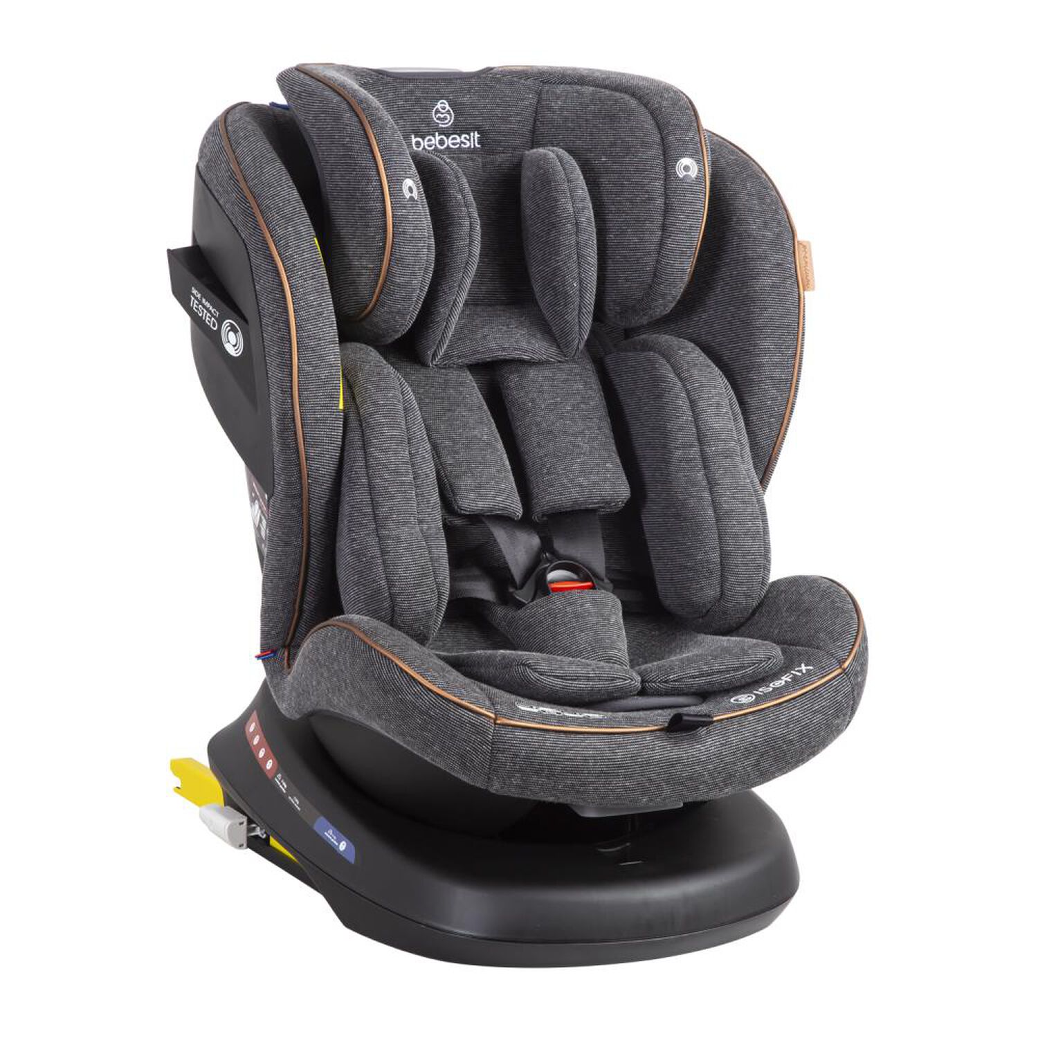 Silla De Auto Bebesit Convertible Isofix Supra 360&ordm; Premium Gris image number 0.0