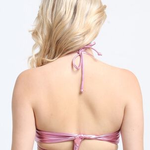 Bikini Bandeau Strapless Lila Brillante