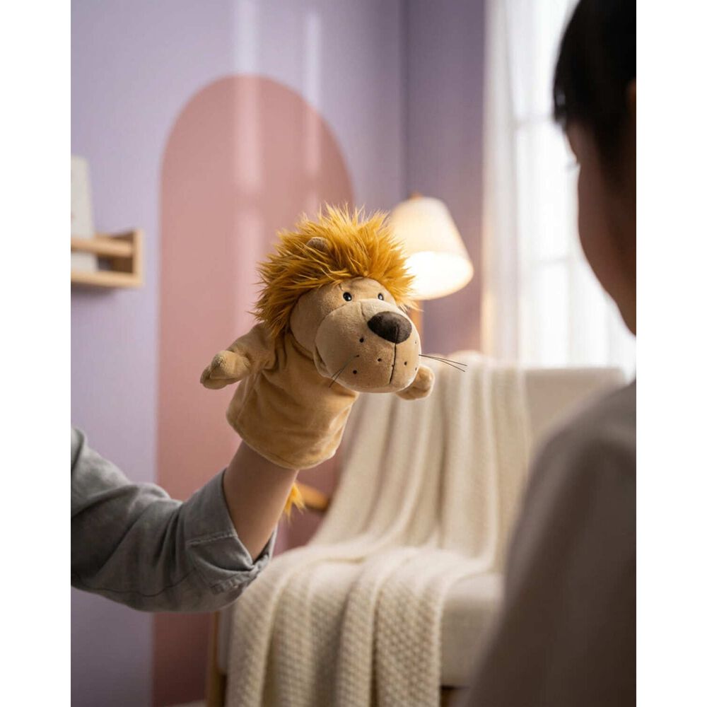 Peluche Titere Animal Zorro Vaca Leon Oveja Rana Lobo image number 6.0