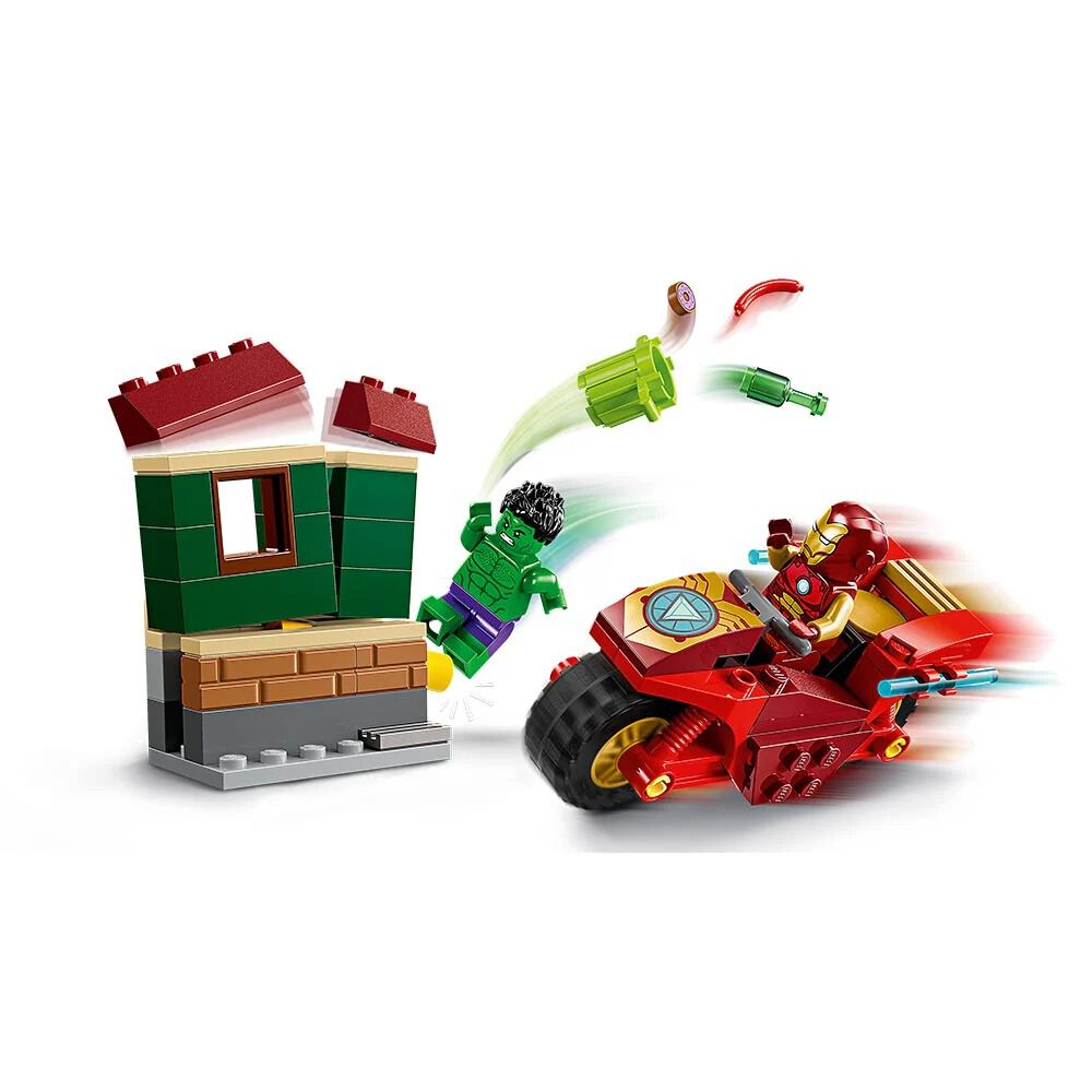Lego Marvel - Iron Man Con Moto Y Hulk - 76287 image number 2.0