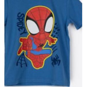 Polera Manga Corta Bebe Niño Spiderman