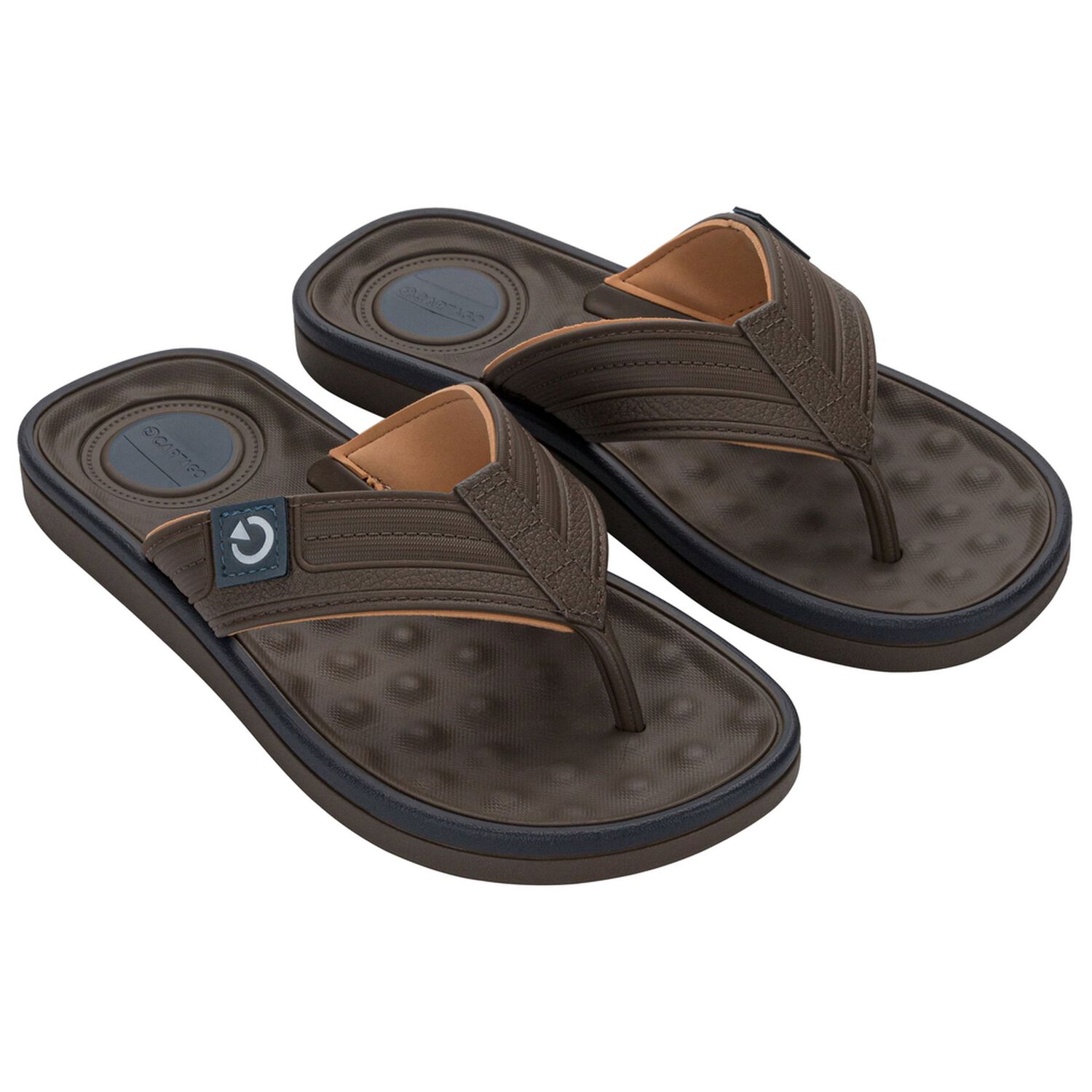 Sandalia Hombre Caf&eacute;/beige Alabama Thong Cartago image number 1.0