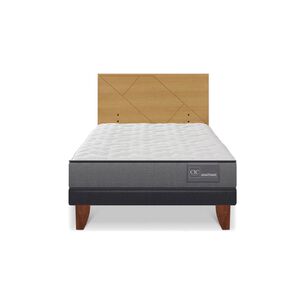 Cama Europea Cic Anatomic / 1.5 Plazas / Base Normal + Respaldo