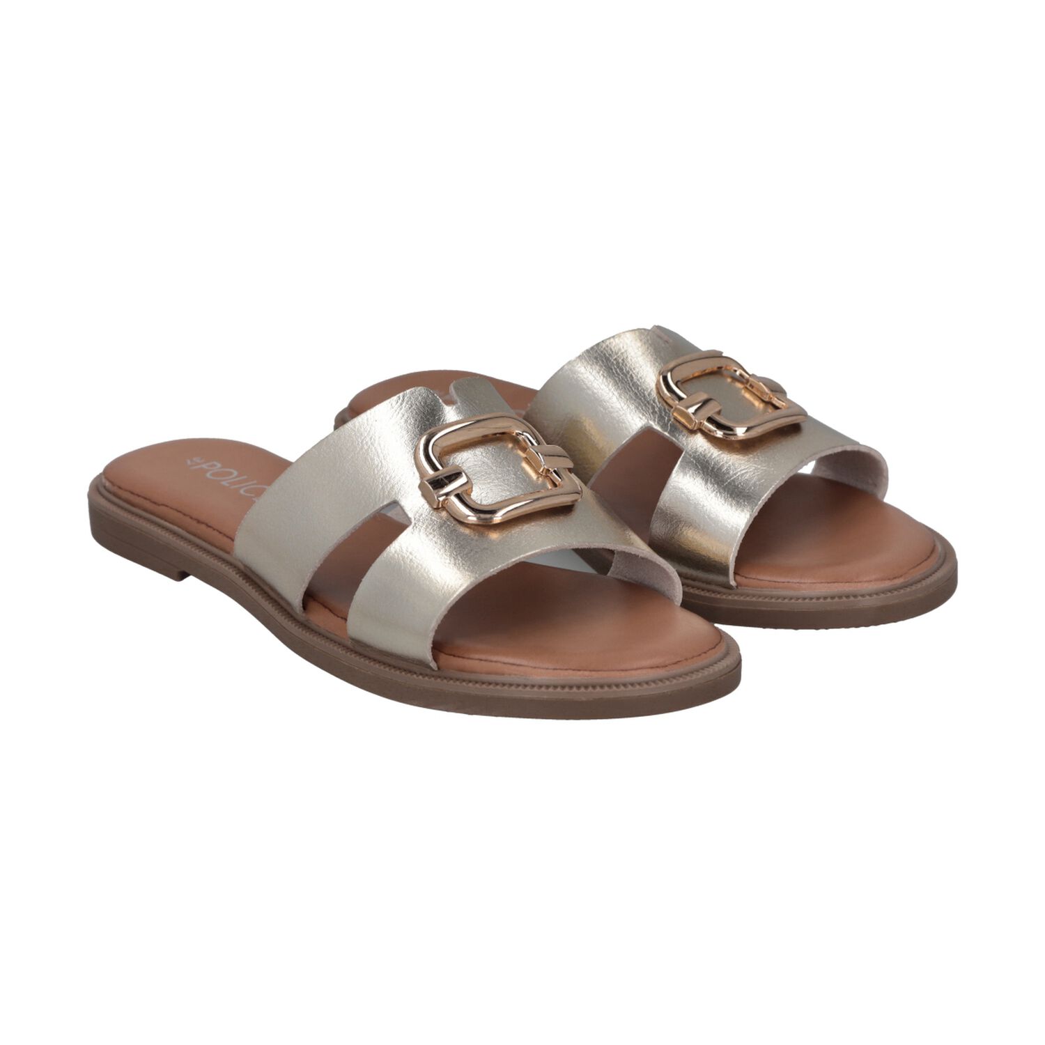 Sandalia Mujer Dorado Sienna Police image number 2.0