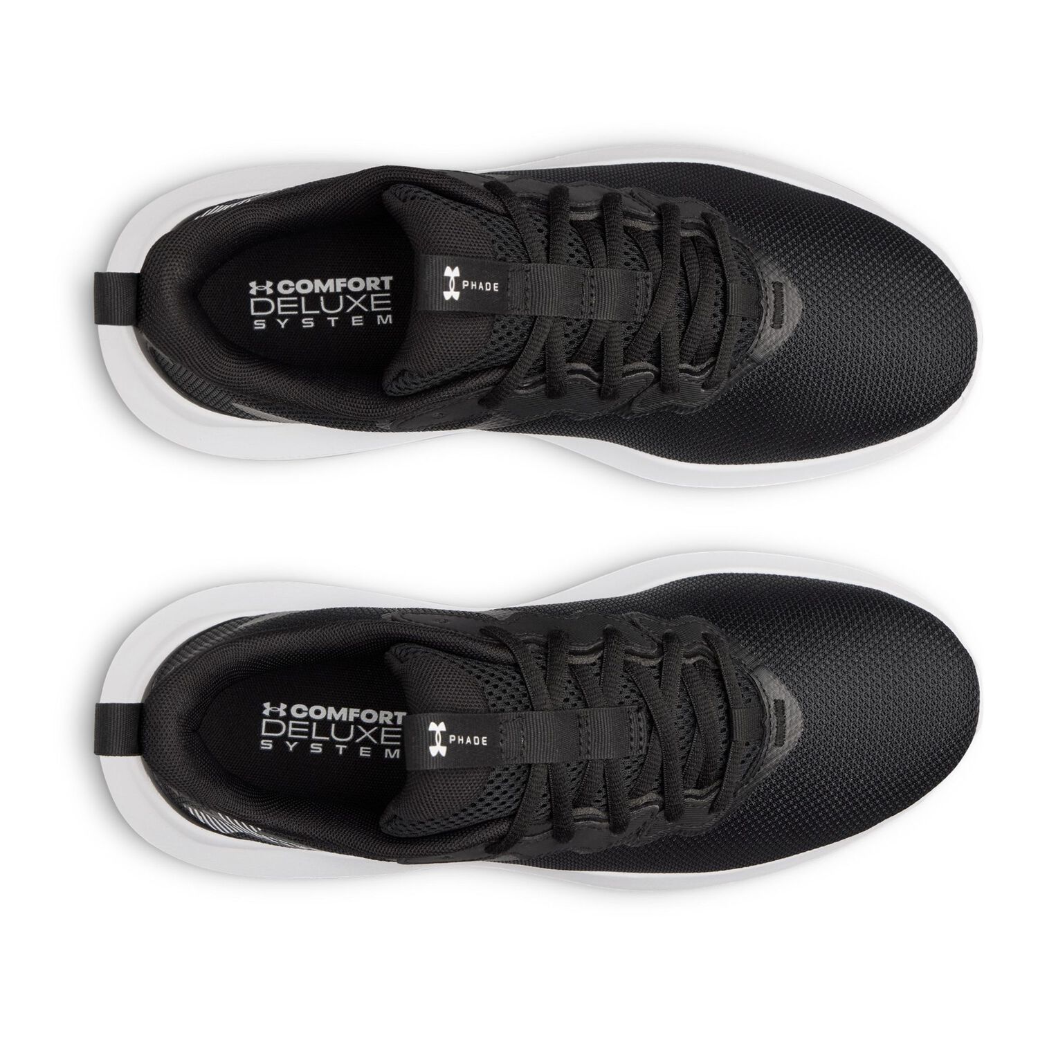 Zapatilla Under Armour Phade Rn 4 Mujer Negro image number 3.0