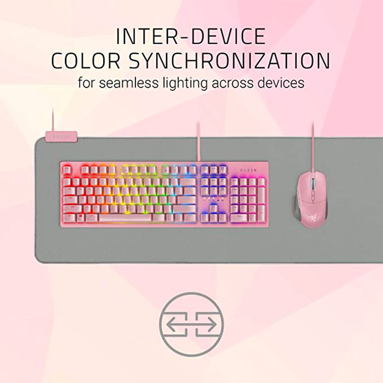 Mouse Pad Razer Gamer Goliathus Extended Chroma Quartz Rgb Pink Xl image number 1.0