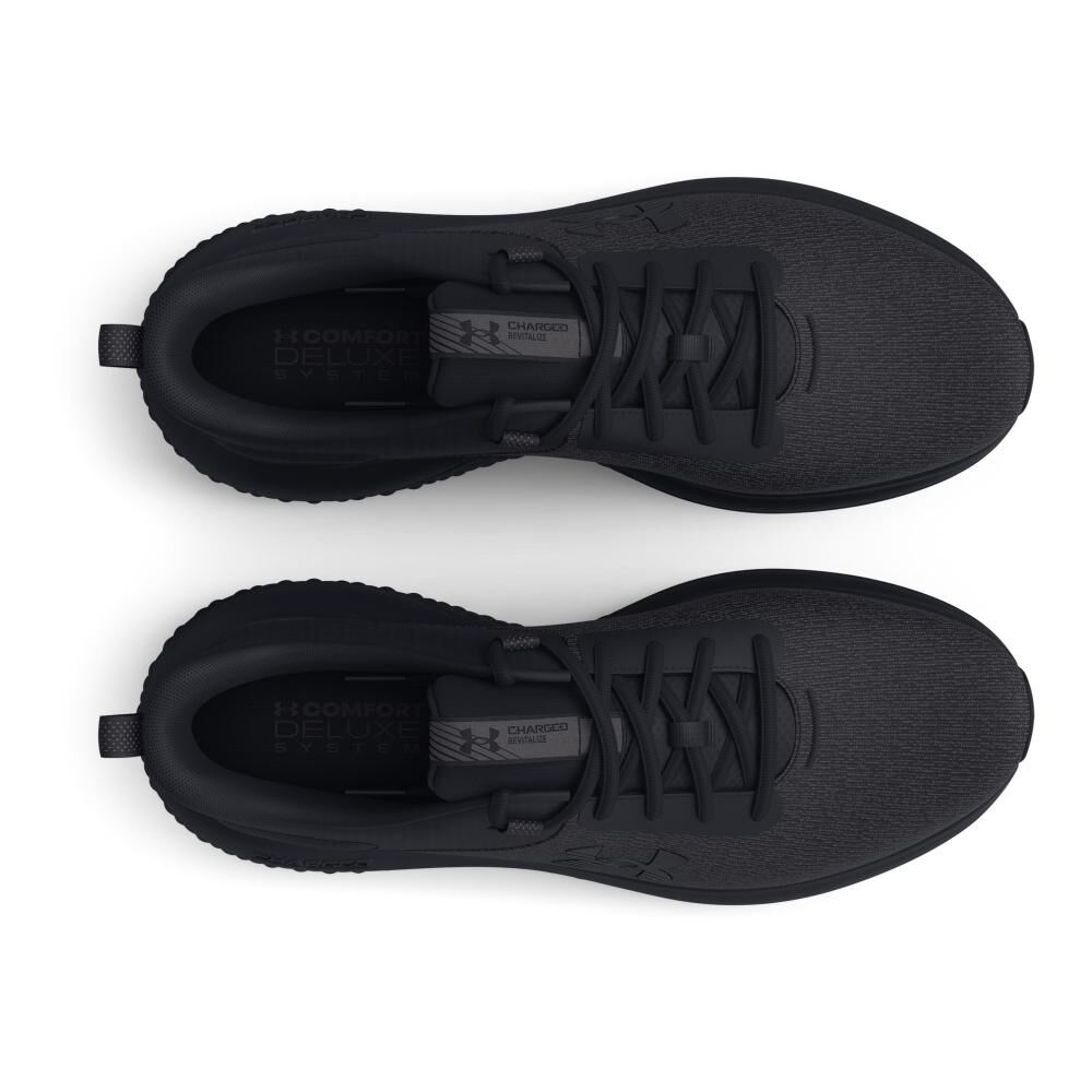 Zapatilla Running Hombre Under Armour Charged Revitalize Negro image number 4.0