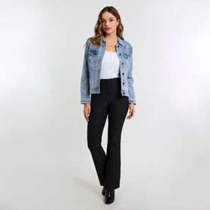 Leggins Pretina El&aacute;sticada Tiro Medio Flare Mujer Kimera