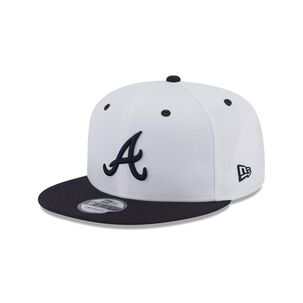 Gorra 9fifty Atlanta Braves Mlb White Crwn Patch White