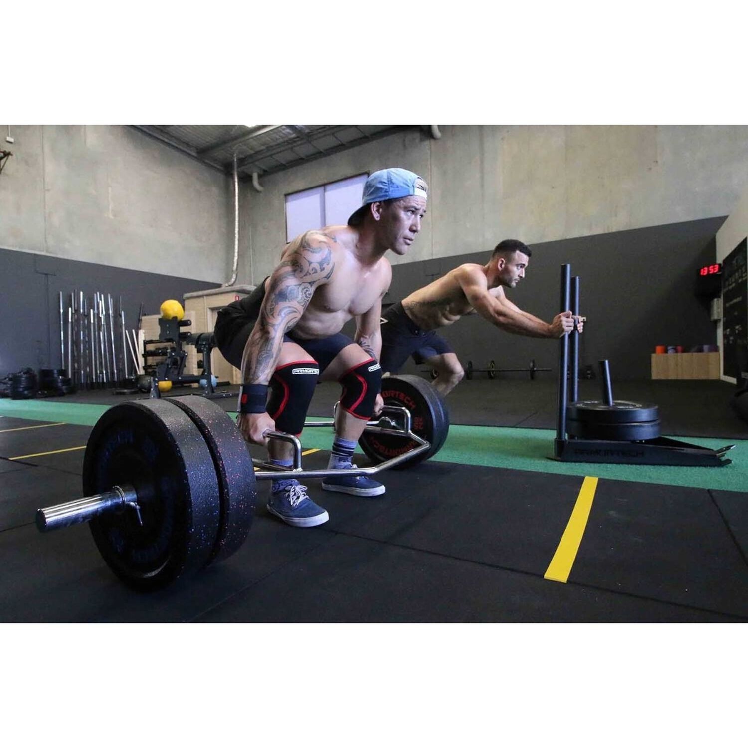 Piso Caucho Gimnasio Alto Trafico 100x100cm X 25mm image number 6.0