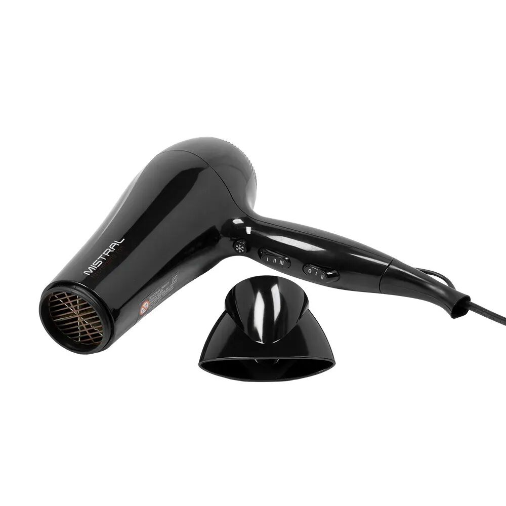 Secador De Pelo Mistral Tourmaline Ion Nano Silver Gama 2200w Negro image number 2.0