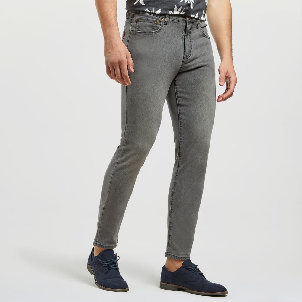 Jeans Regular Tiro Medio Slim Hombre Peroe image number 2.0