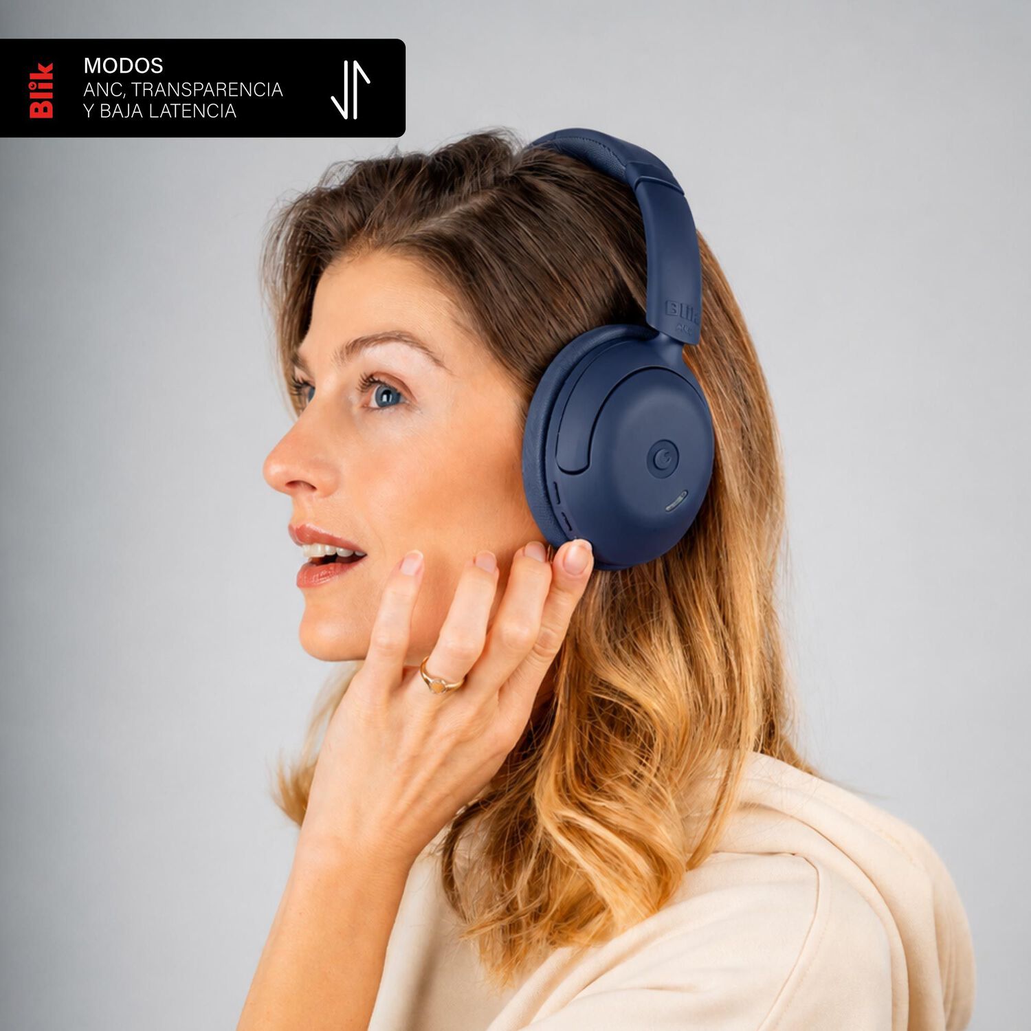 Aud&iacute;fonos Bluetooth Blik SOUL950-BLU image number 5.0