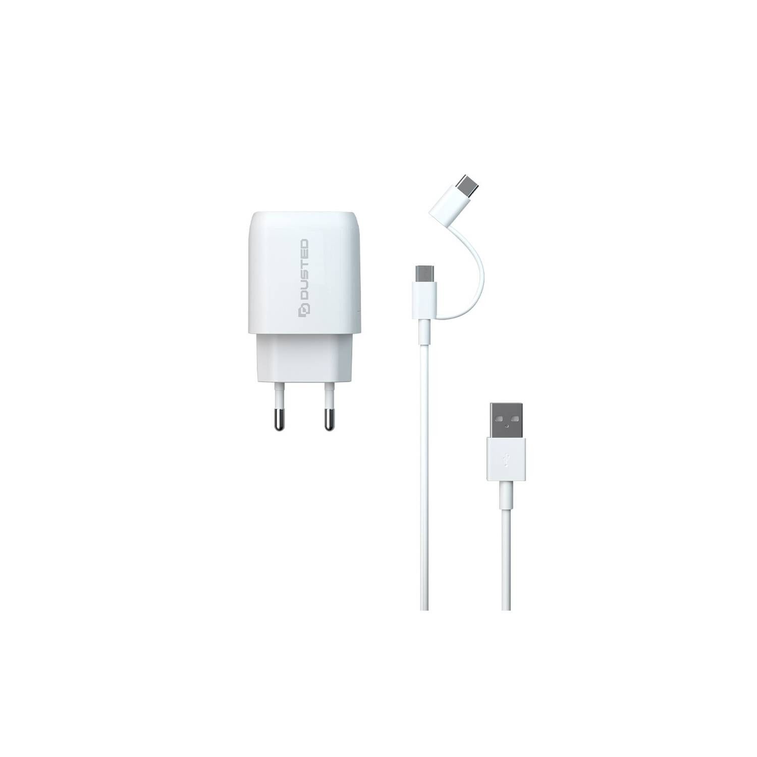 Cargador Con Cable 2en1 Dusted Para Iphone Y Ipad (20w, Usb-c / Microusb) image number 1.0