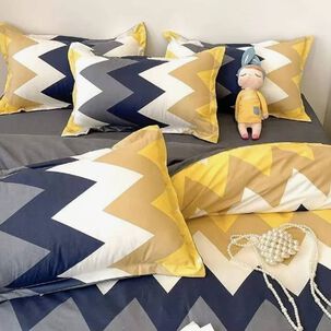 Juego Funda De Plum&oacute;n + Sabana 200 Hilos King