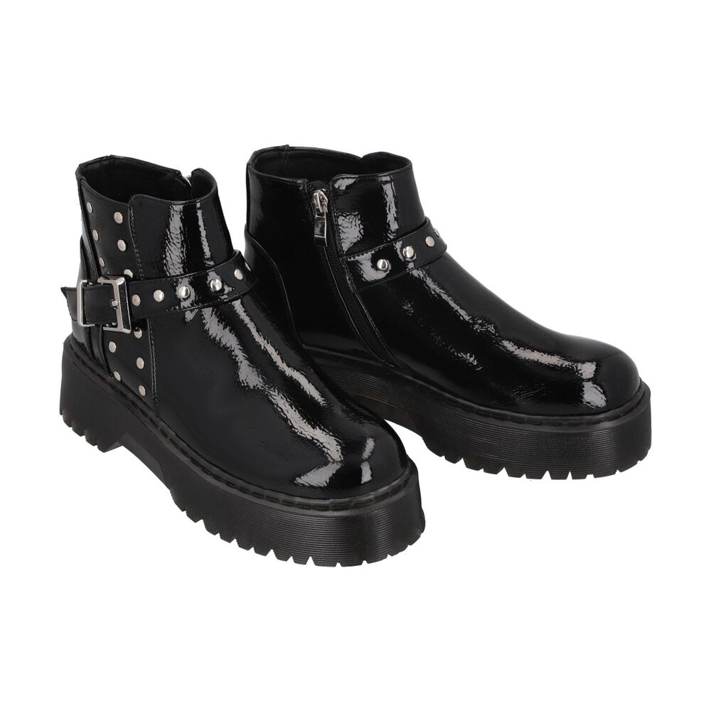 Botin Casual Mujer Negro Plataforma Rob 53 Police image number 1.0