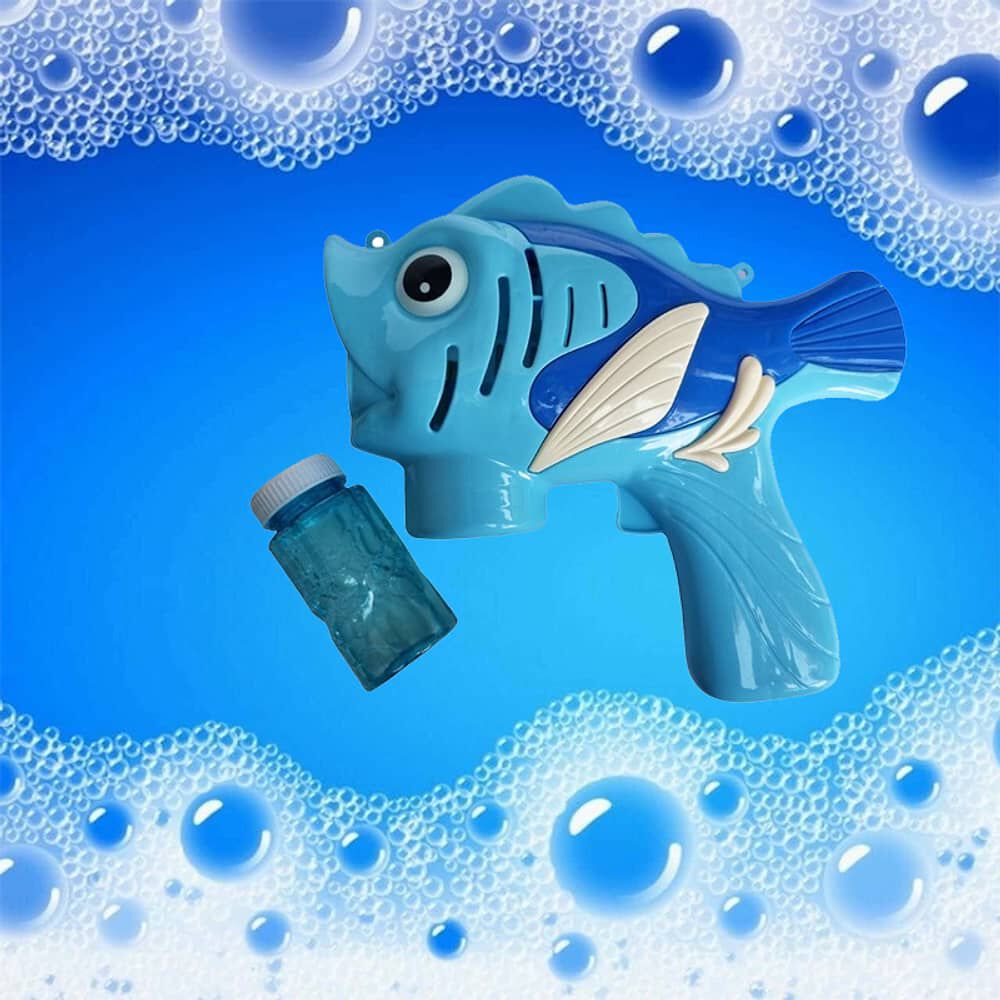 Pistola Lanza Burbujas Pez Juguete Aire Libre Ni&ntilde;os +liquido image number 2.0