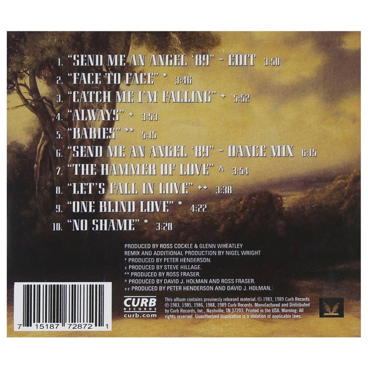 Real Life - Best Of Send Me An Angel | Cd image number 1.0