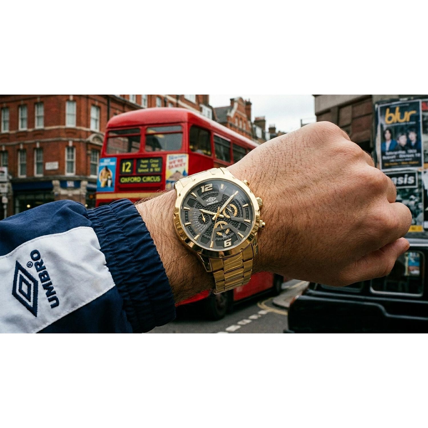 Reloj An&aacute;logo Hombre Umbro Plus Dorado Umbp-1500-79 image number 4.0