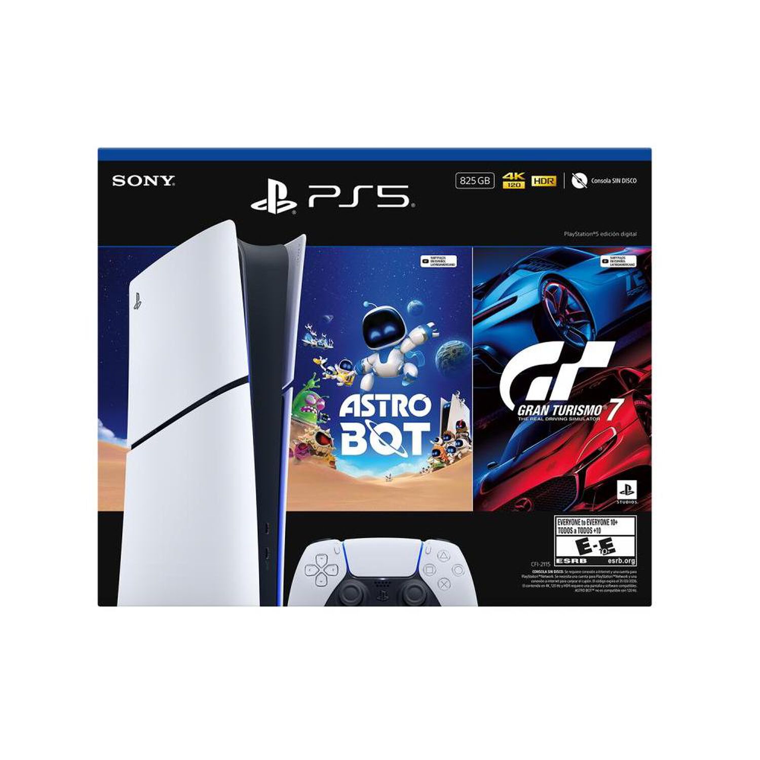 Consola PS5 Edici&oacute;n Digital 825 GB + Juego Astro Bot + Juego Gran Turismo 7 image number 2.0