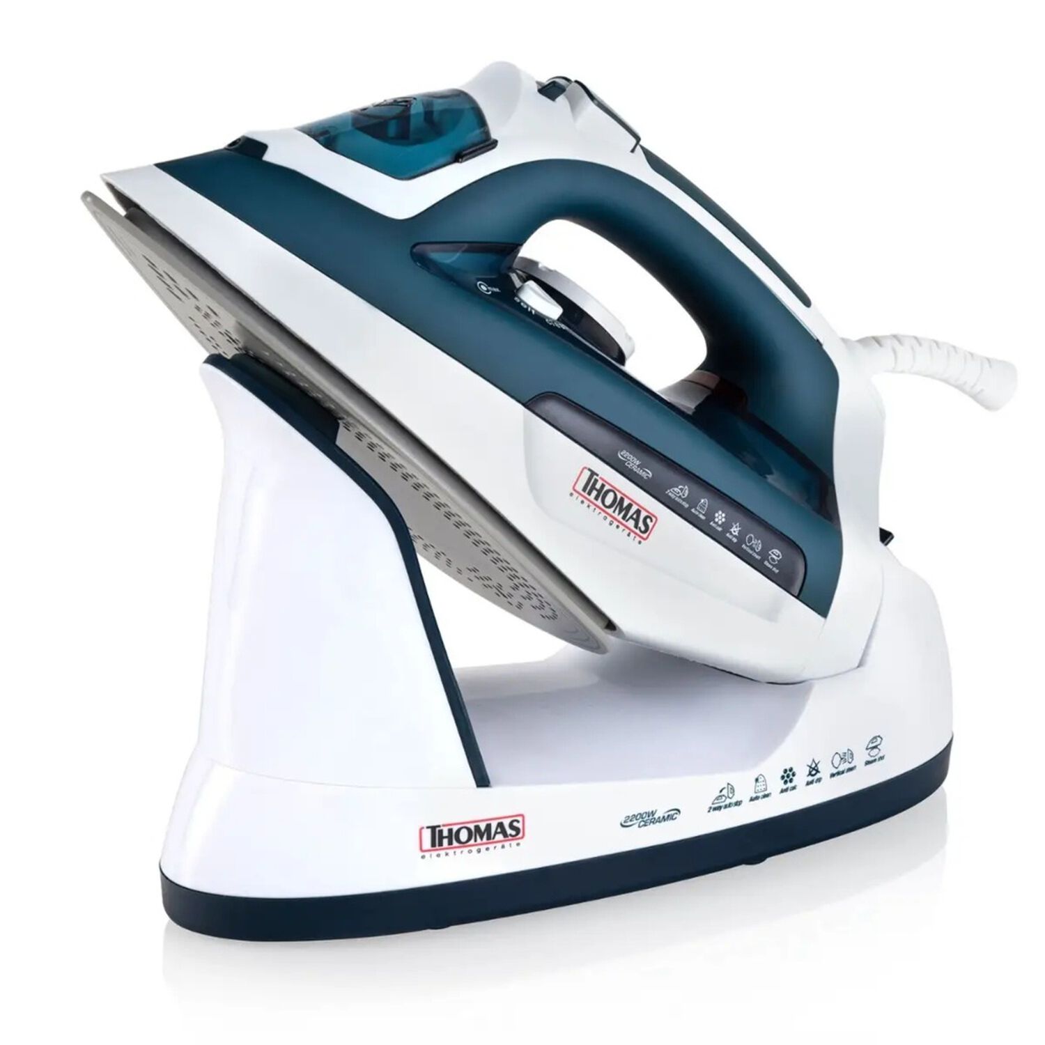 Plancha A Vapor Thomas Th-7355 Cer&aacute;mica Potente 2200w image number 3.0