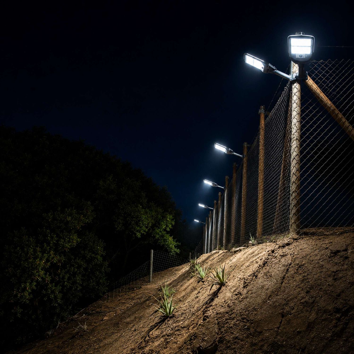 Luminaria Solar Publica Con Soporte - High Light Led 100w image number 7.0