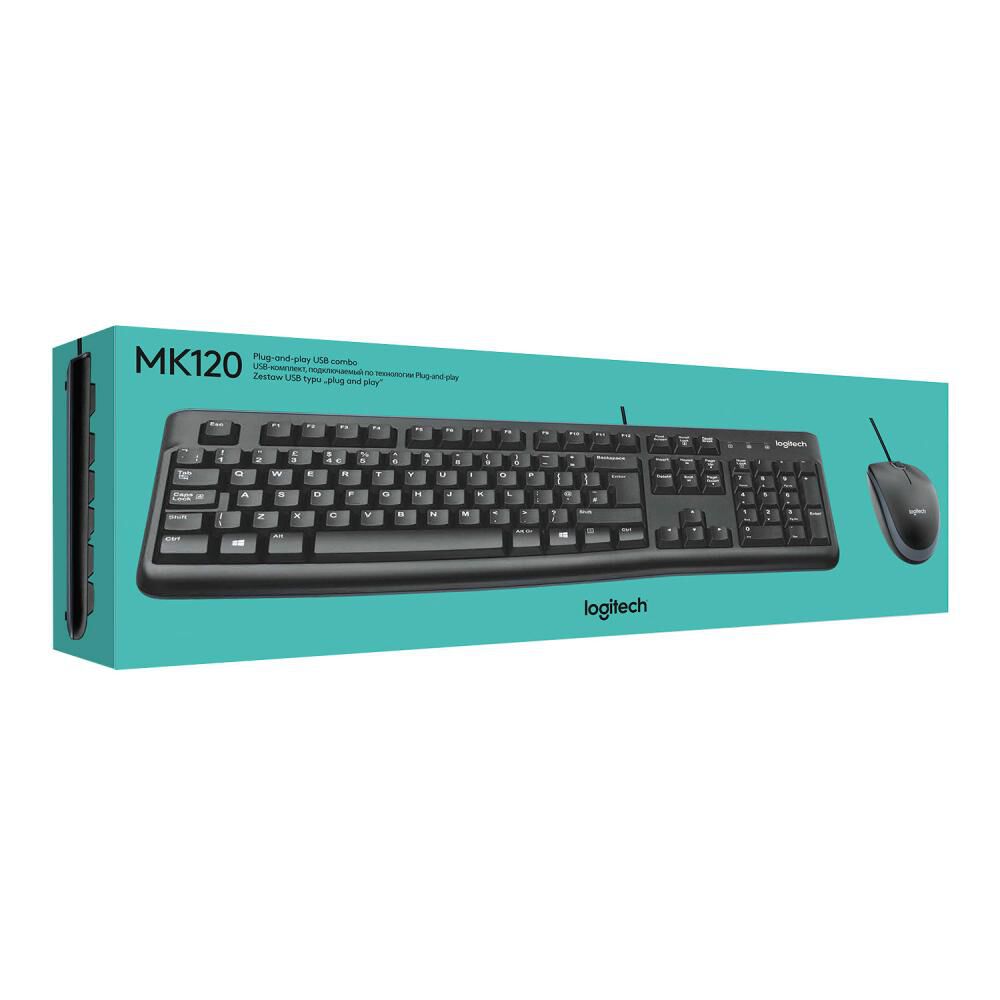 Combo Mouse + Teclado Logitech MK120 image number 1.0
