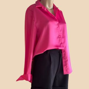 Blusa Larga Satinada