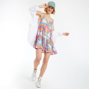 Vestido Corto Sin Mangas Cuello V Mujer Ocean Pacific