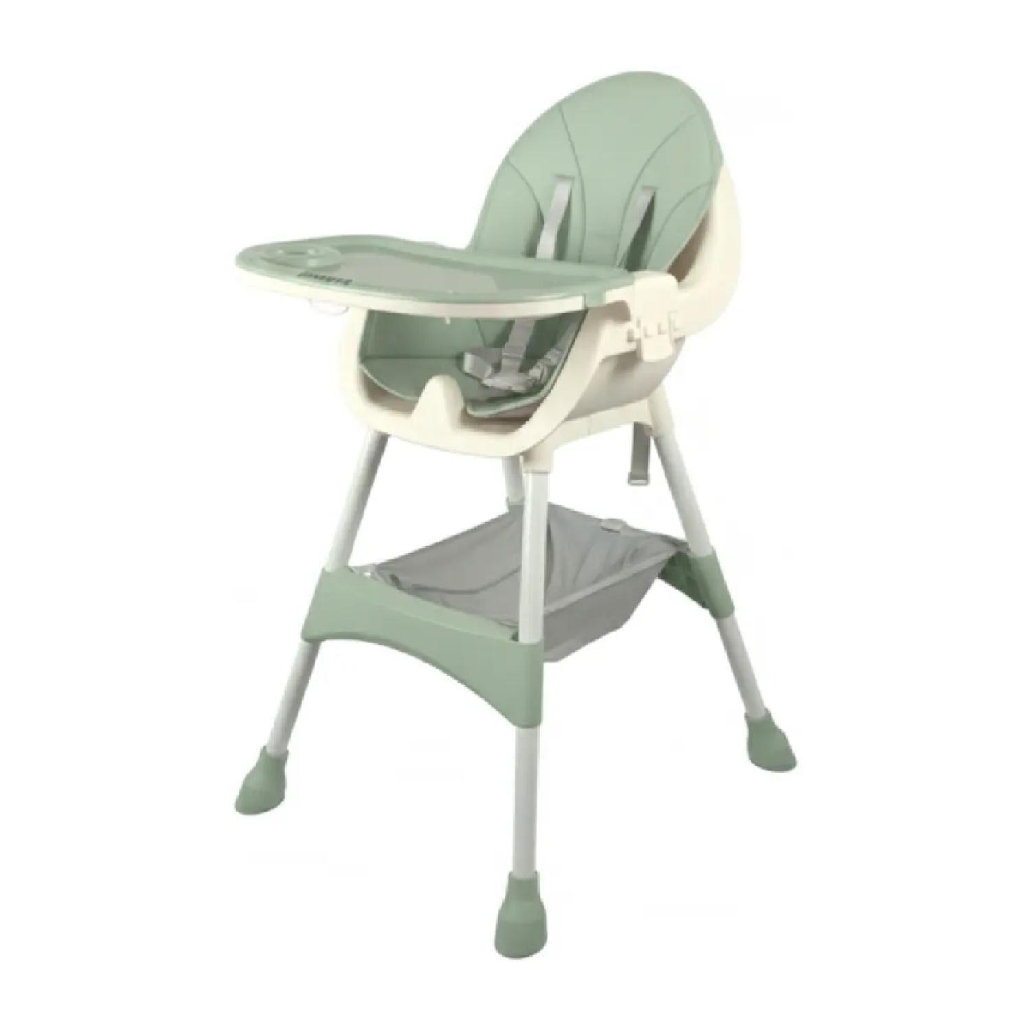 Silla De Comer 2 En 1 Ajustable Pegables Portatil Verde Infantil image number 0.0