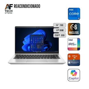 Notebook Hp 440 G8 I7 11th 8gb 256gb - Win11+office - Reacondicionado Profesional
