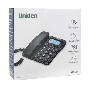 Teléfono Fijo Alámbrico Uniden At6411