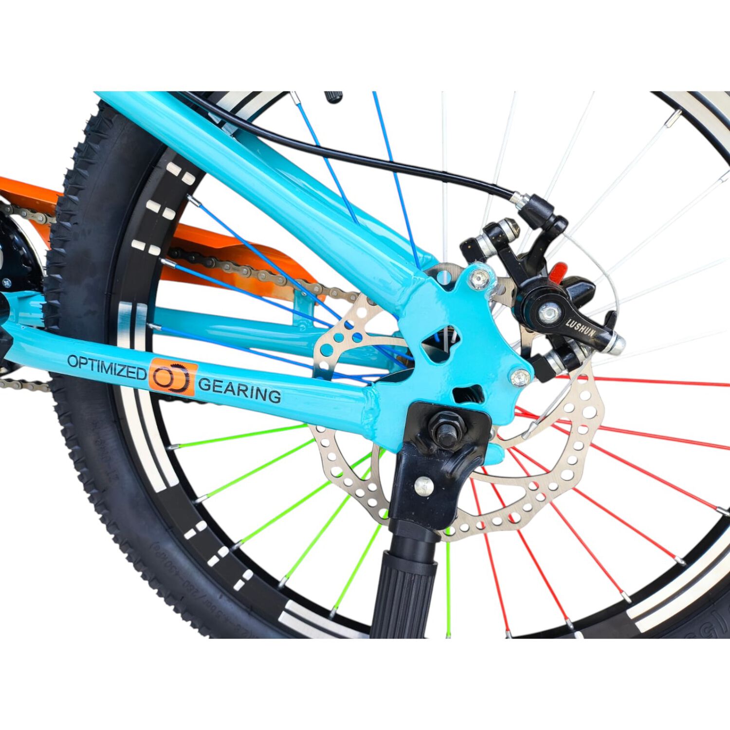 Bicicleta Aro 20 Cfeng Con Freno Disco Celeste image number 7.0