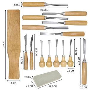Juego De Cinceles Para Tallar Madera 16 Piezas Carpinter&iacute;a