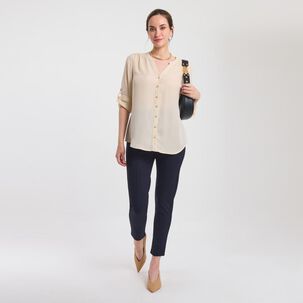 Blusa Camisera Manga Larga Mujer Lesage