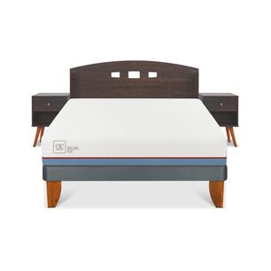 Cama Europea Cic Excellence Plus / 2 Plazas / Base Normal + Set De Maderas