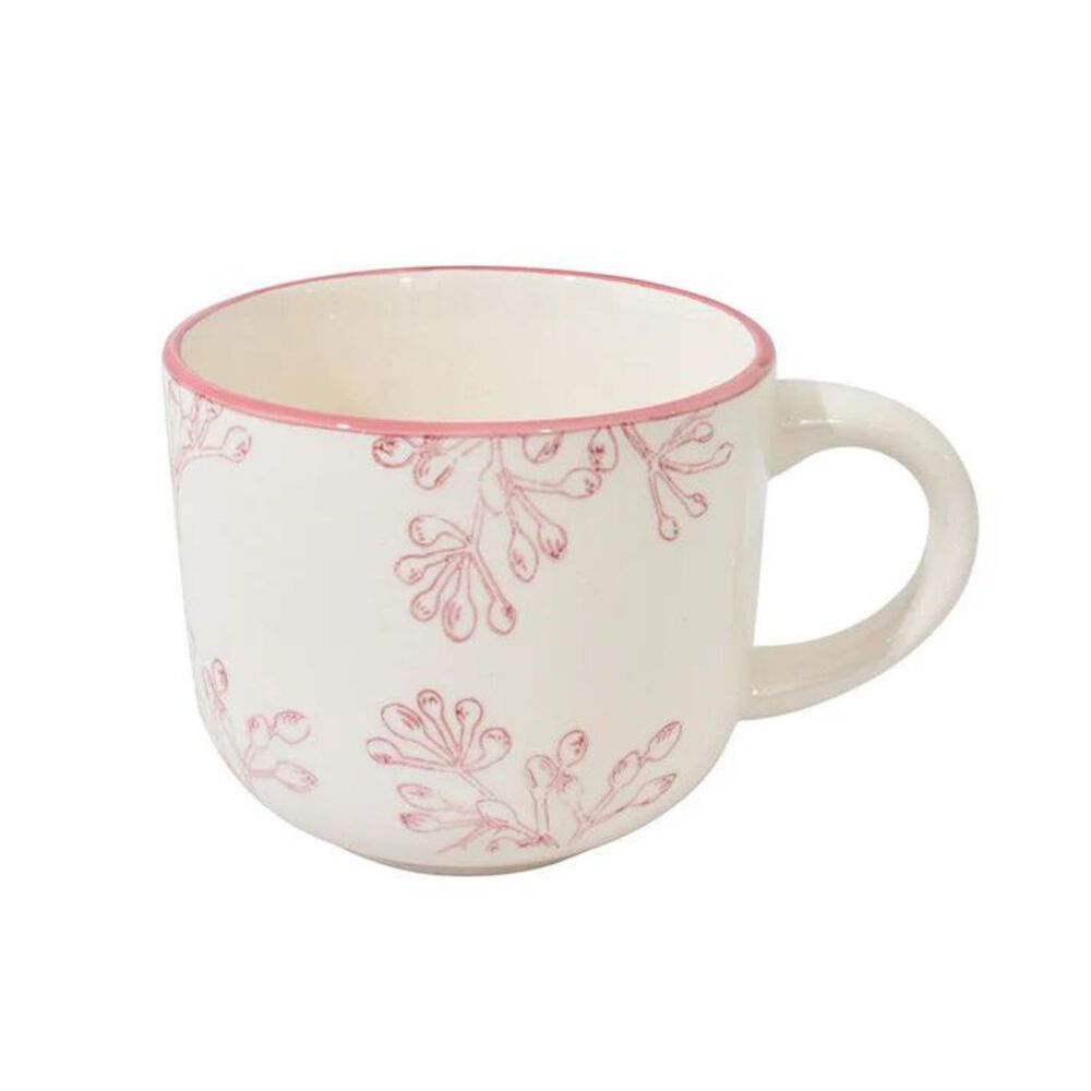 Taza De Te 350ml Dise&ntilde;o Borde Rose Menaje Cocina Hogar image number 0.0