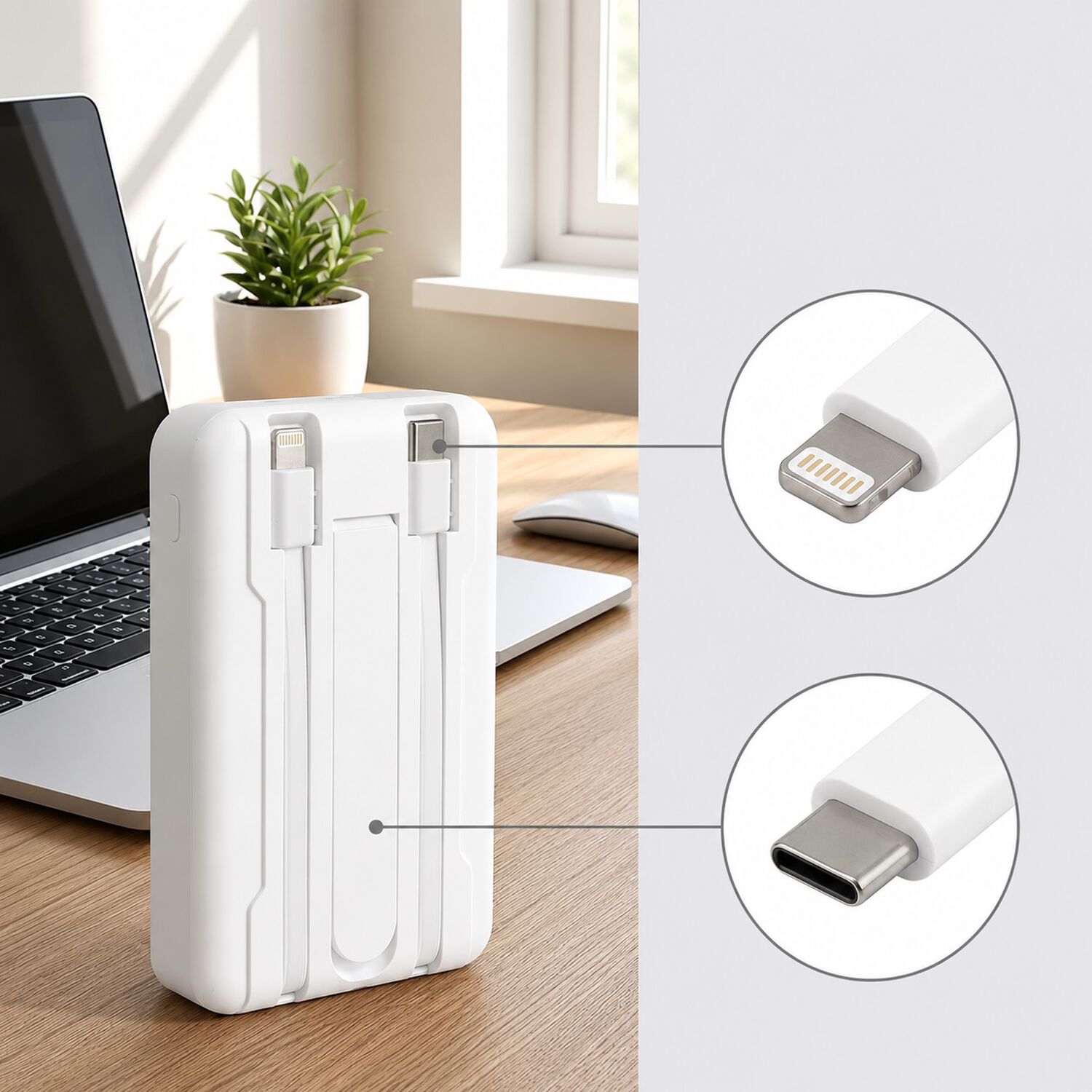 Bater&iacute;a Externa Power Bank Magn&eacute;tica Inal&aacute;mbrica De 10000 Mah image number 3.0