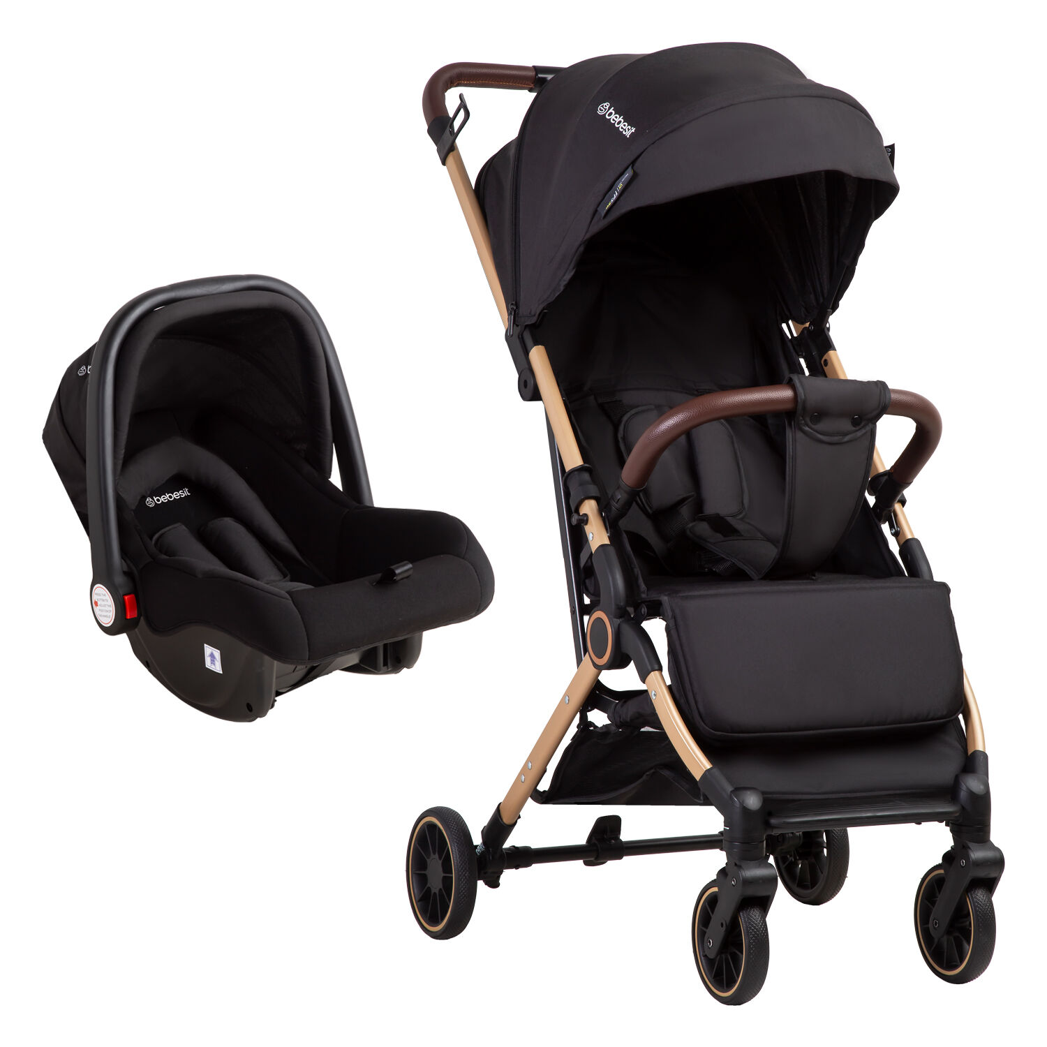 Coche Maleta Compacto Travel System Soho Negro Bebesit image number 0.0