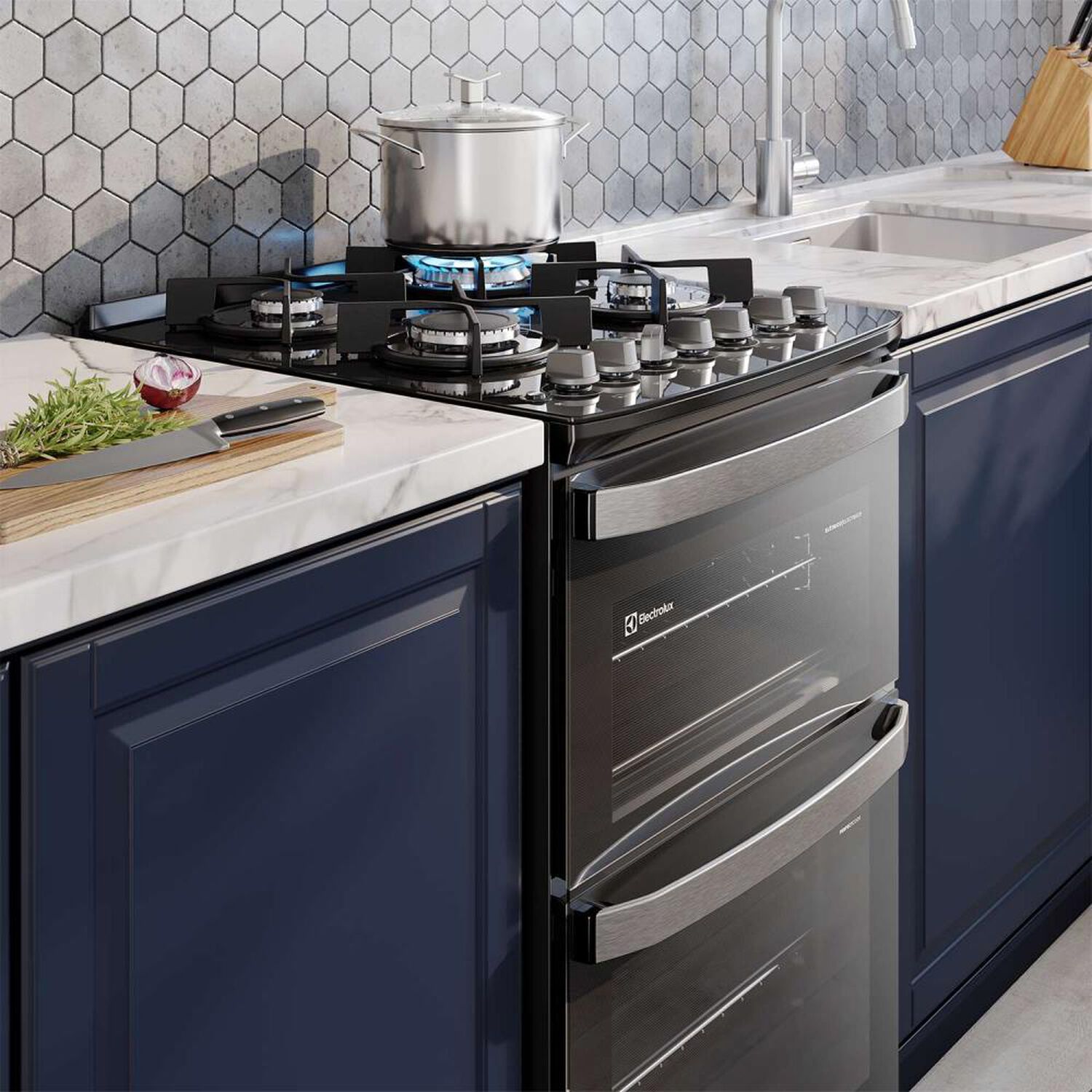 Cocina A Gas Electrolux F4edb 4 Quemadores image number 11.0
