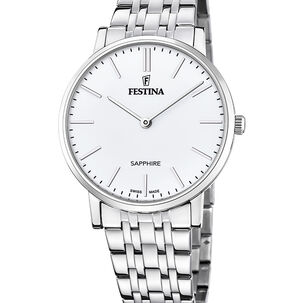 Reloj F20045/2 Festina Swiss Blanco Hombre Acero Clasico