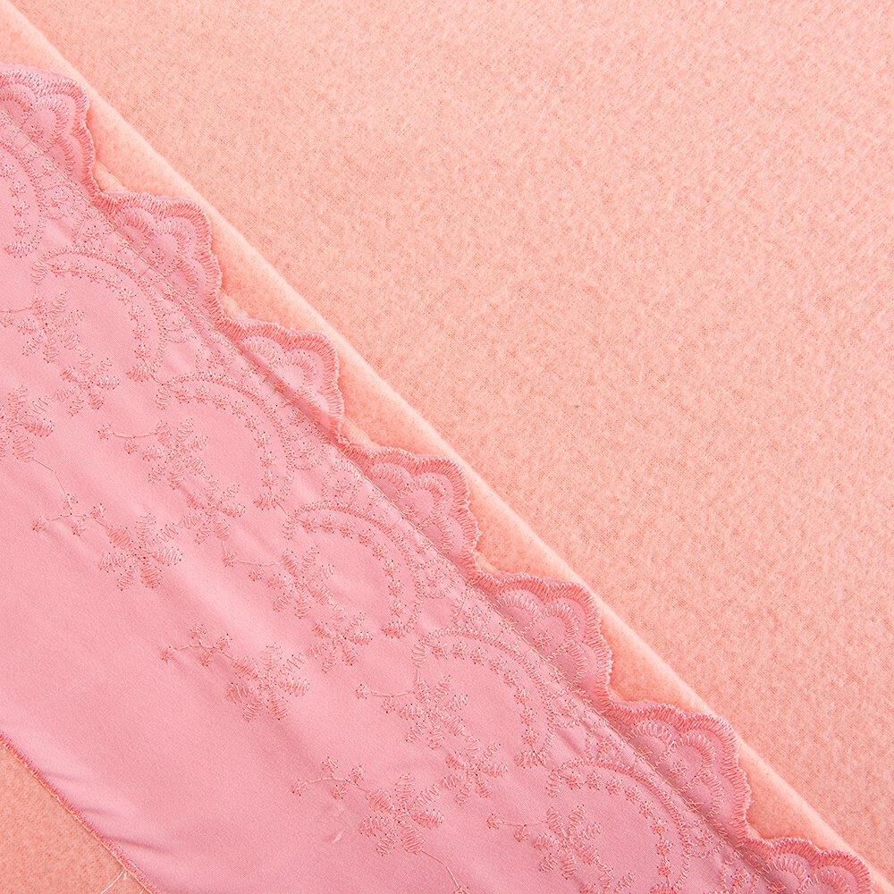 Sabana Polar Lisa Broderie 1.5 Plazas Rosado image number 2.0