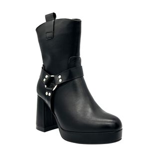 Bota Para Mujer Color Negro Con Plataforma Y Detalles