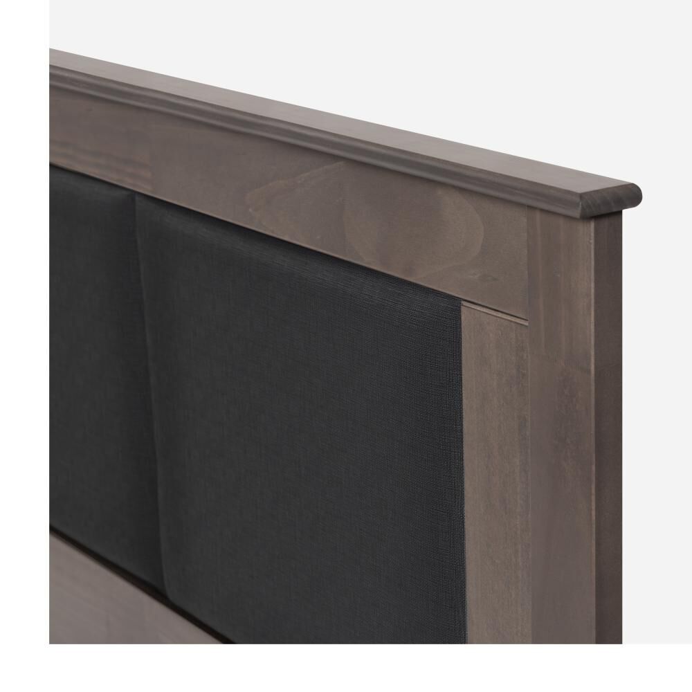 Cama Europea Rosen New Style 4 Plus / King / Base Dividida  + Set Maderas Rachel Gris image number 2.0