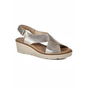 Sandalia Cuero Xaviera Dorado